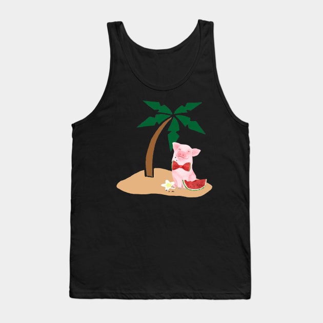 Watermelon Pik Gift T-Shirts Summer Sun Party Tank Top by gdimido